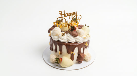 Birthday white chocolate cake